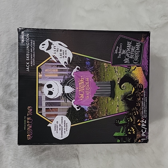 The Nightmare Before Christmas Jack Skellington Airblown Inflatable Scaring is m - Picture 2 of 5